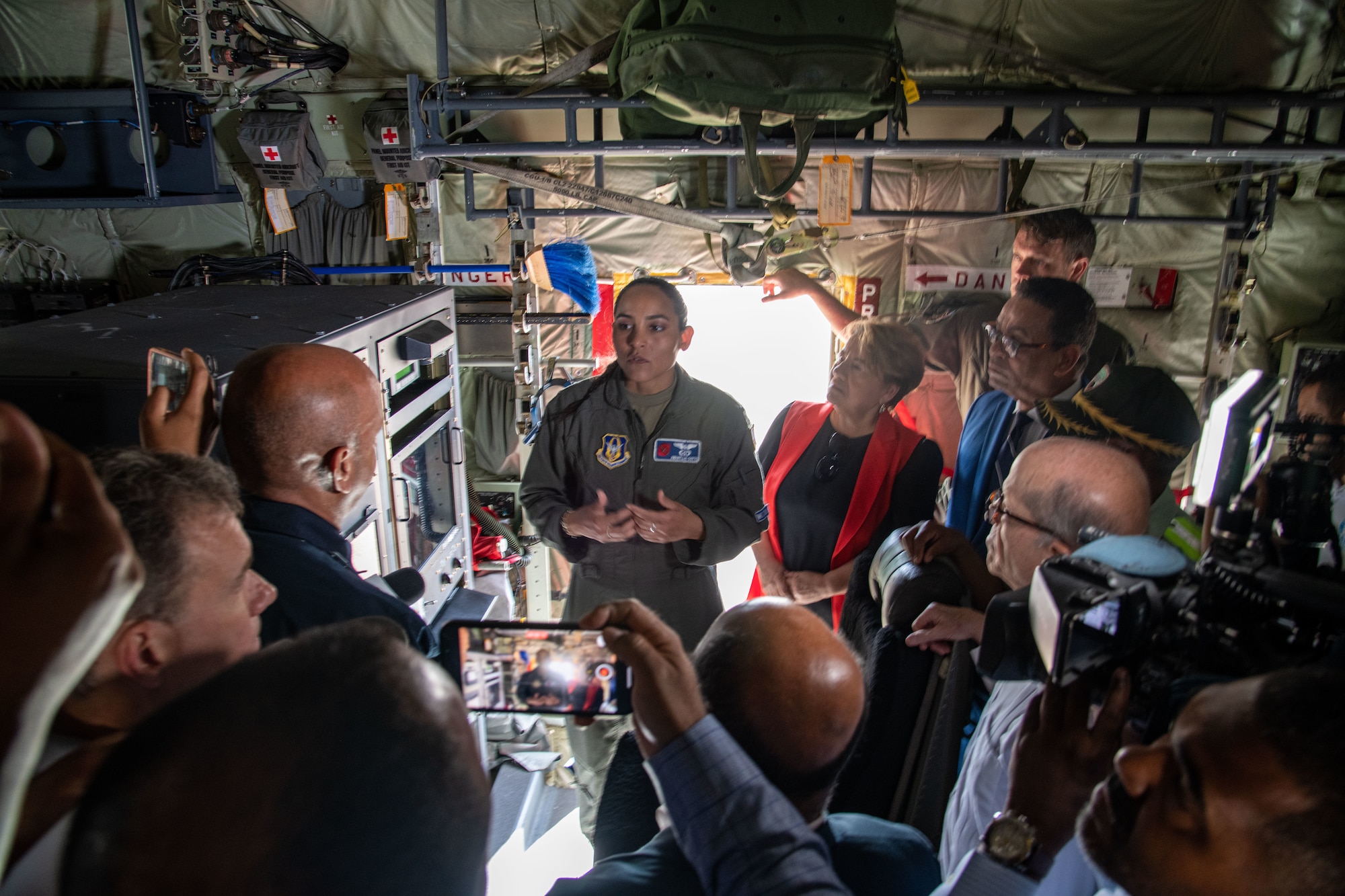 The 403rd Wing’s 53rd Weather Reconnaissance Squadron recently completed the Caribbean Hurricane Awareness Tour, in which the public had the opportunity to learn about the aerial weather reconnaissance mission and the importance of being prepared for the upcoming hurricane season. This year the Hurricane Hunters were able to showcase their Reserve Citizen Airmen crew and the WC-130J Super Hercules aircraft. The tour stops were Mexico, Cayman Islands, Dominican Republic, Turks and Caicos Islands, and Puerto Rico. (U.S. Air Force photo by 1st Lt. Christopher Carranza)