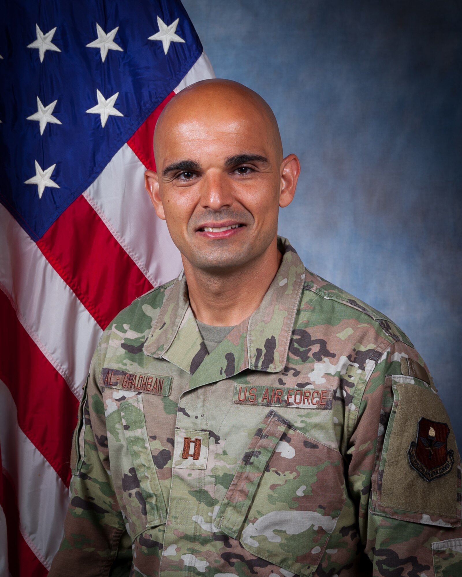 U.S. Air Force Capt. Ahmed Alghadhban, 56th Operational Readiness Squadron bioenvironmental engineer, was born in Karbala, Iraq.