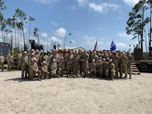 Airmen representing Air Combat Command and the 99th Civil Engineer Squadron from Nellis Air Force Base took the title at Readiness Challenge IX, held at Tyndall Air Force Base, Fla., April 24 to 28, 2023. Sponsored by Air Force Civil Engineer Center and executed by the 801st RED HORSE Training Squadron, Readiness Challenge is the capstone event for DAF civil engineers. (U.S. Air Force photo by Emily Mifsud).