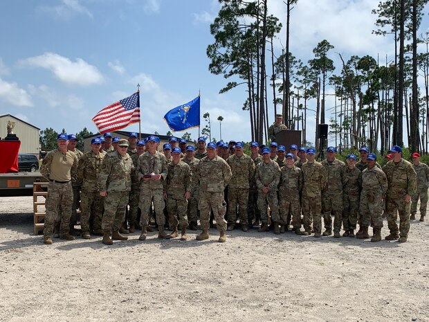 Airmen representing the Air National Guard and the 145th Civil Engineer Squadron, North Carolina National Guard, took second place at Readiness Challenge IX, held at Tyndall Air Force Base, Fla., April 24 to 28, 2023. Sponsored by Air Force Civil Engineer Center and executed by the 801st RED HORSE Training Squadron, Readiness Challenge is the capstone event for DAF civil engineers. (U.S. Air Force photo by Emily Mifsud).