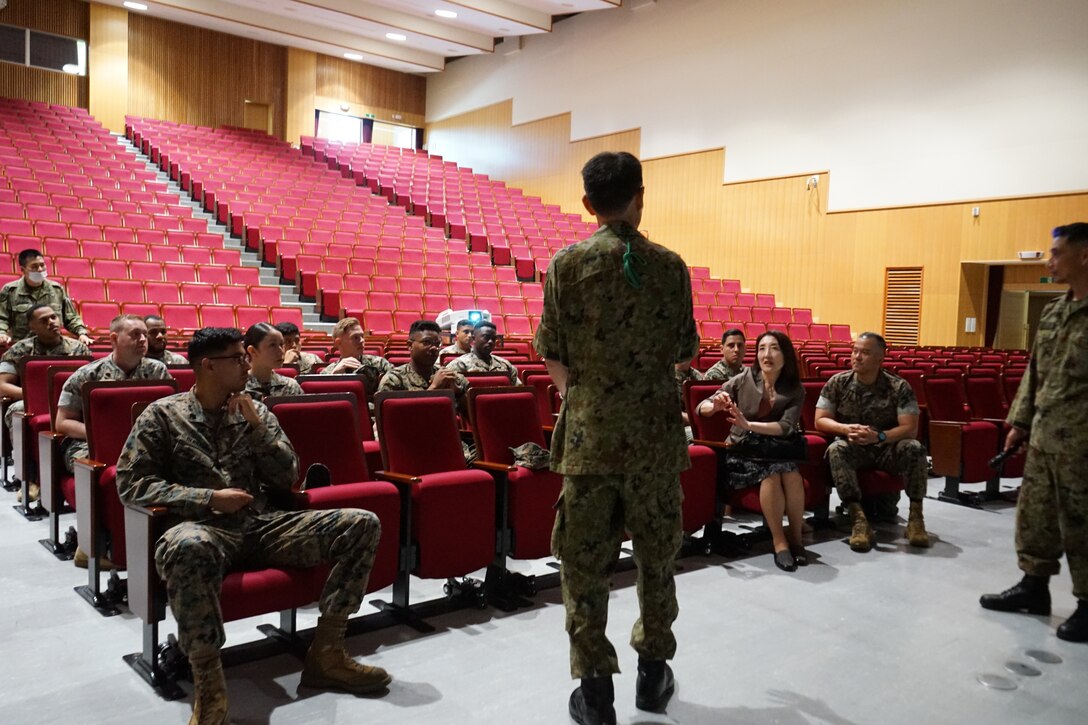 CATC Camp Fuji Marines visit JGSDF High Technical School.
