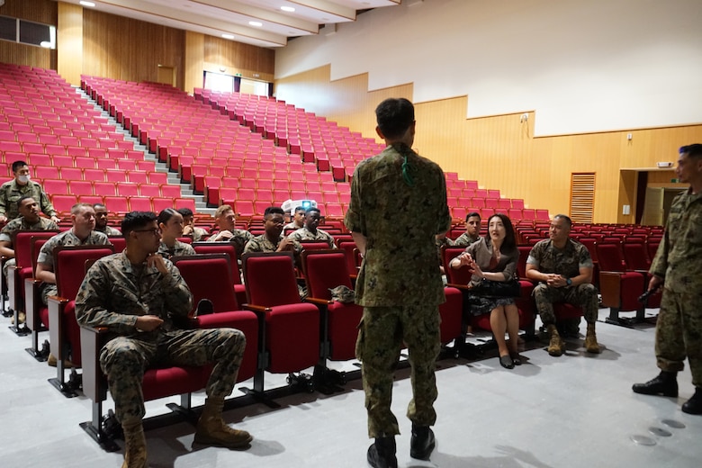 CATC Camp Fuji Marines visit JGSDF High Technical School.