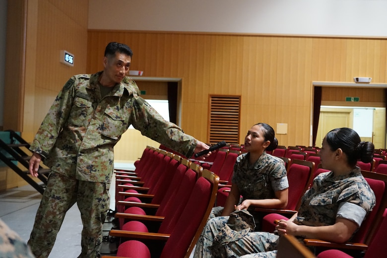 CATC Camp Fuji Marines visit JGSDF High Technical School.