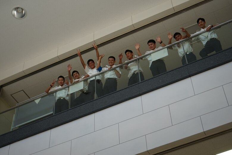 CATC Camp Fuji Marines visit JGSDF High Technical School.