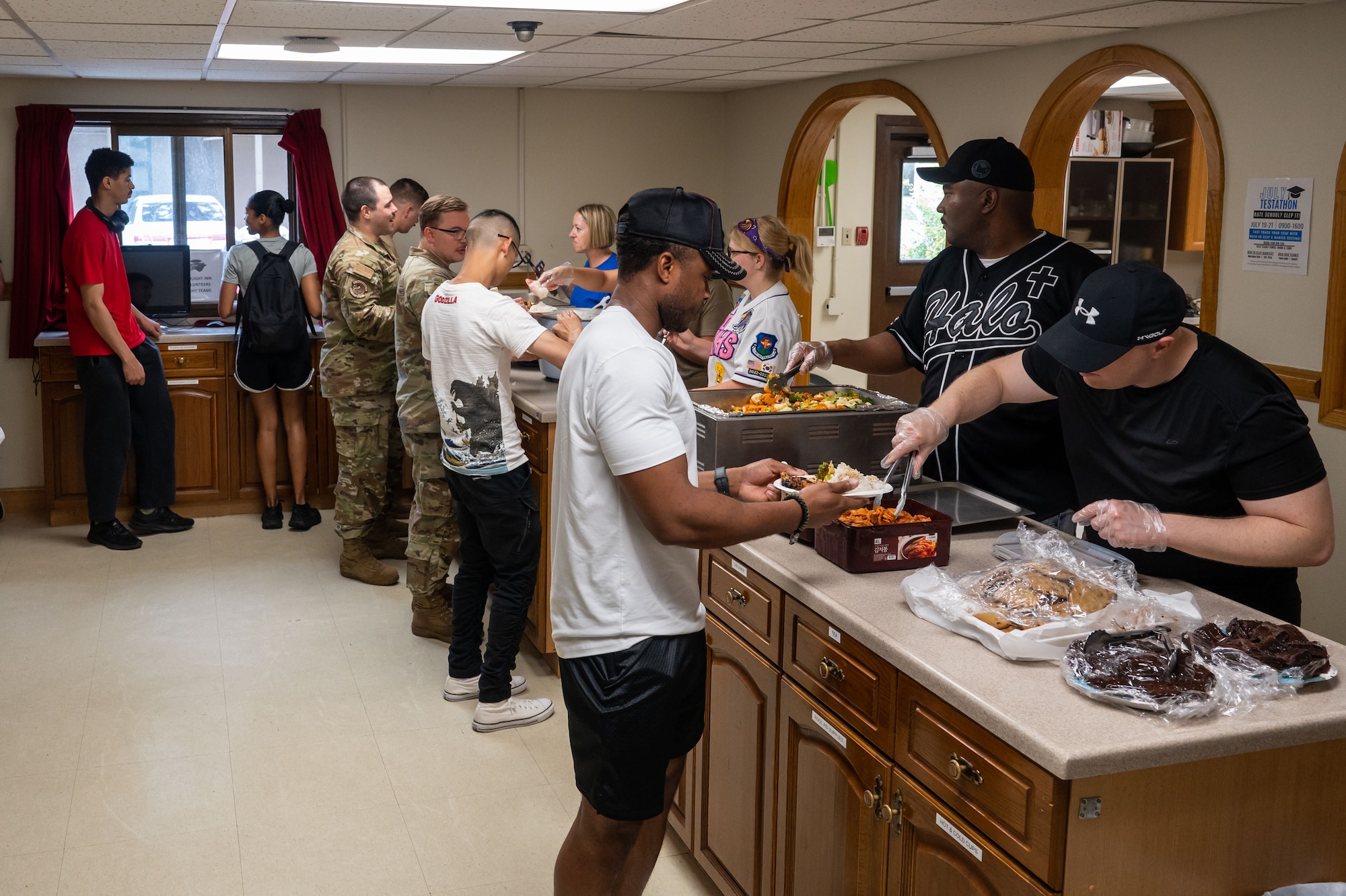 The 8th Operational Medical Readiness Squadron public health flight and 8th Fighter Wing chapel team work together to host a Home Away From Home event at Kunsan Air Base