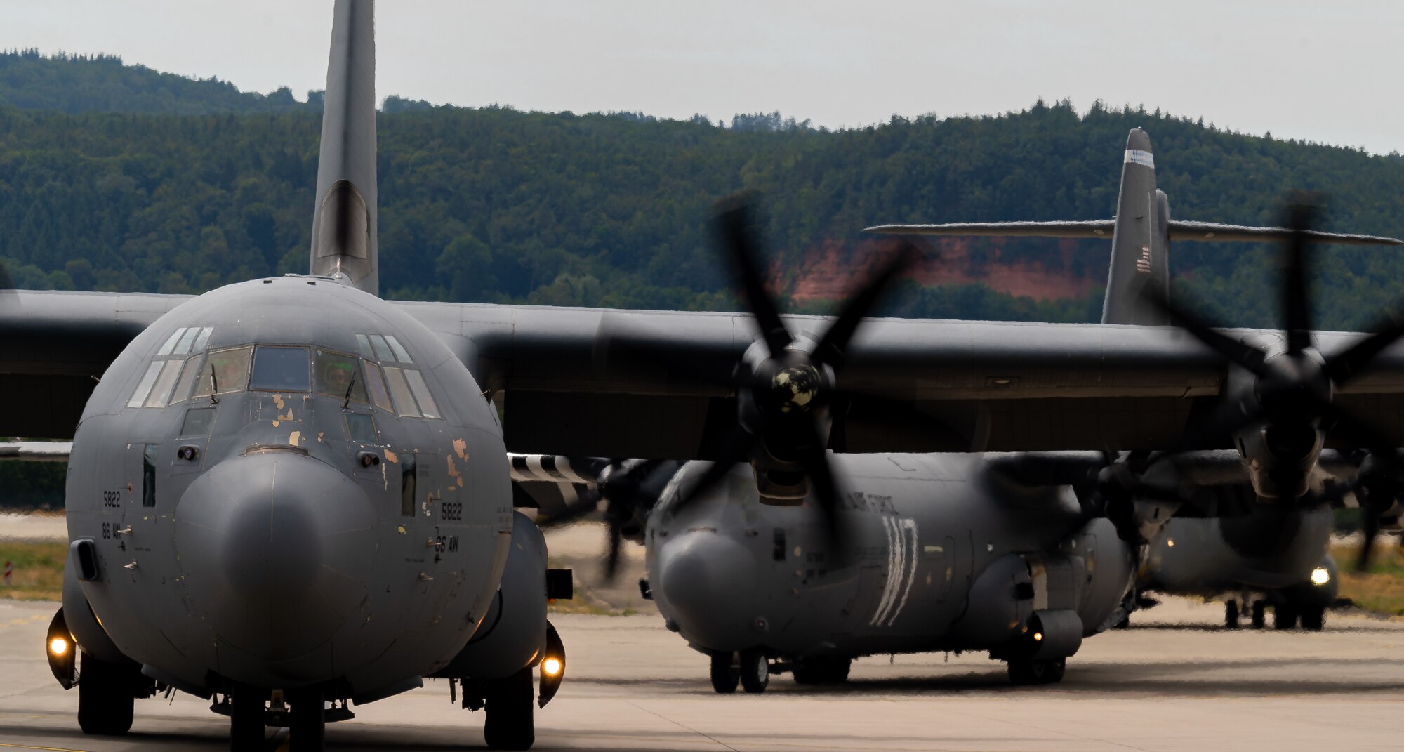 aircraft taxi at Ramstein