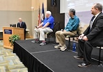 IMAGE: Sam Koski (far left), Deputy Director for Warfare Integration Digital Warfare Office at Naval Surface Warfare Center Dahlgren Division (NSWCDD), facilitated the panel discussion on day two of the NSWCDD Modeling and Simulation (M&S) Community of Interest M&S Summit July 26 at University of Mary Washington’s Dahlgren Campus.