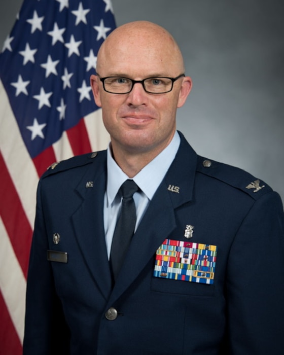 Col. Nathan T. Kellett poses for his official photo.