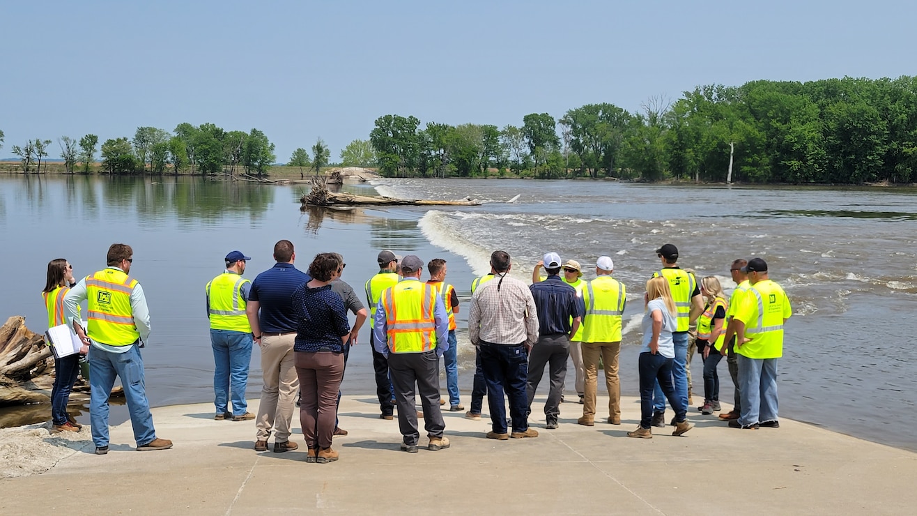 The USACE Rock Island District hosted and Industry Day, May 17, 2023, to inform potential contractors about the Lock and Dam 22 Fish Passage Project near Hannibal, Missouri.