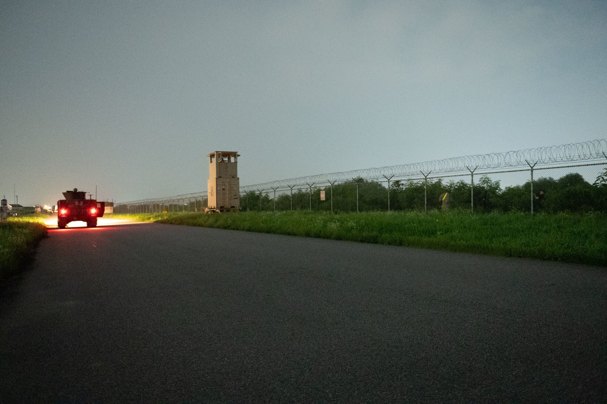 Photo of security forces Airmen conducting deterrence operations.