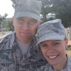 Photos of CMSgt Schultz and his wife