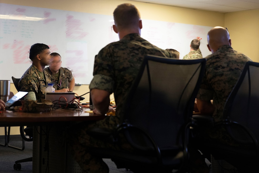 Marine Raiders with Marine Forces Special Operations Command participate in Para Bellum Horizon 23 alongside foreign partners and special guests on Camp Lejeune, North Carolina, May 15-17, 2023. Para Bellum Horizon is an annual wargame event designed to continuously evaluate the deployment of MARSOC forces in ever-changing environments. (U.S. Marine Corps photo by Cpl. Henry Rodriguez)