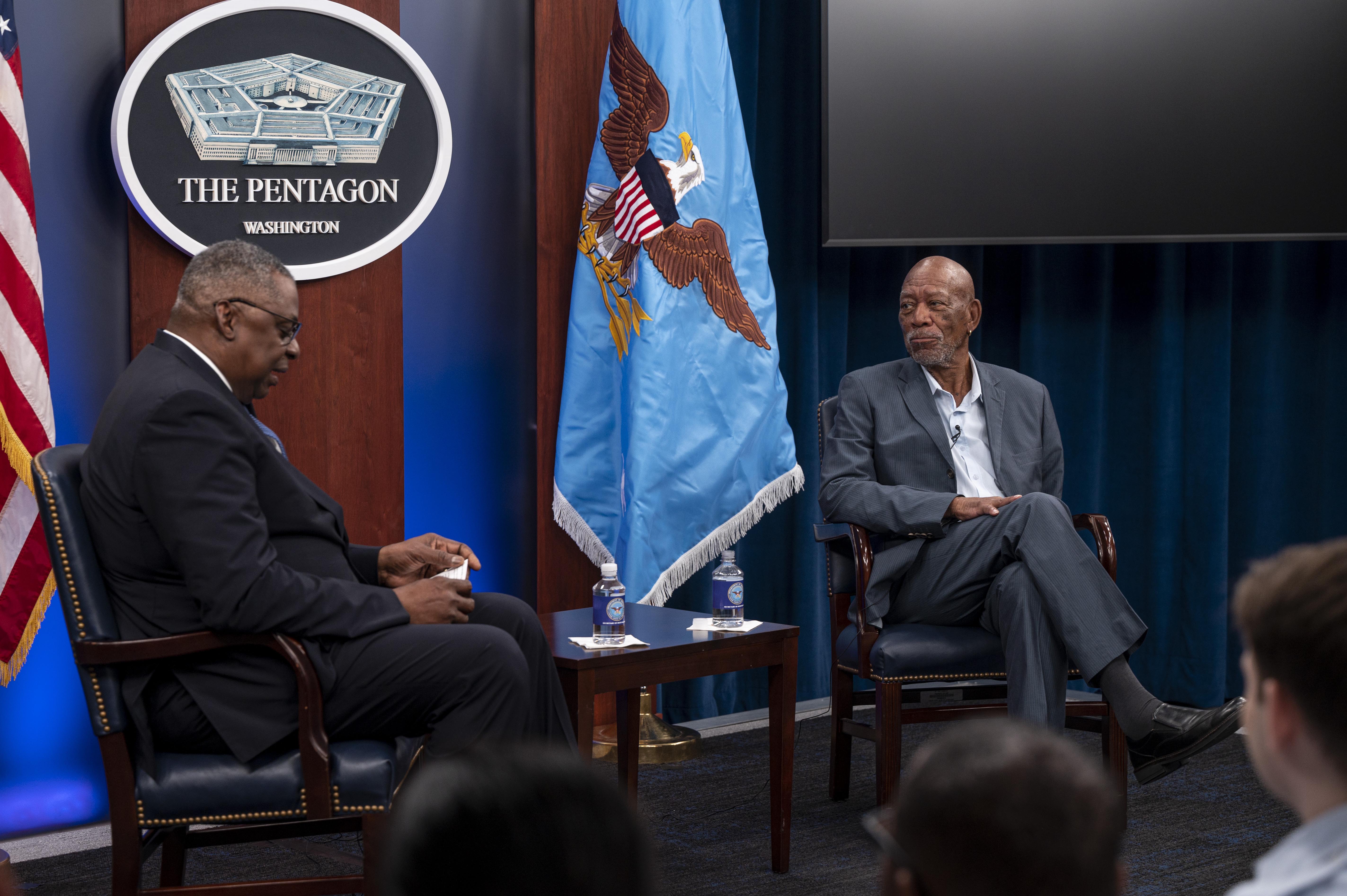 Austin, Freeman Discuss Documentary > U.S. Department