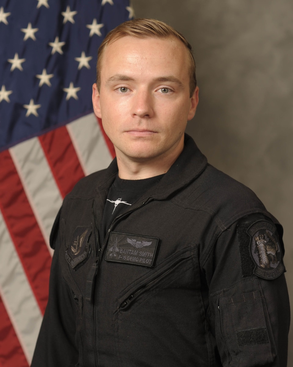 Capt Ethan J. Smith is the Pacific Air Forces F-16 Demonstration Team commander and Demonstration Pilot. In