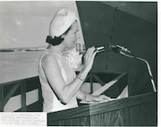 1967 - CGC Boutwell Christening with Mrs. Douglas Dillon serving as the cutter's sponsor