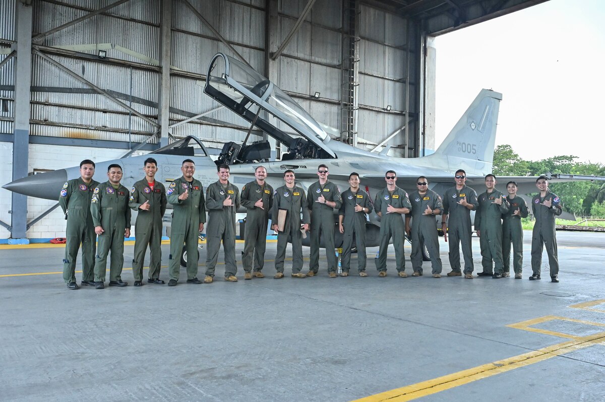 Two U.S. Air Force HC-130J Combat King IIs are being displayed on the flight line during exercise Cope Thunder 23-2 at Clark Air Base, Philippines, July 10, 2023.  Training alongside our Philippine Air Force counterparts allows us to demonstrate a shared vision of maintaining security, stability, prosperity, and peace throughout the Indo-Pacific. (U.S. Air Force photo by Senior Airman William Turnbull)