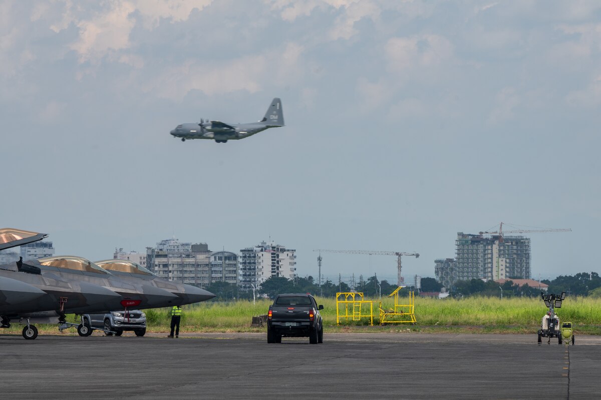 An HC-130J Combat King II lands in support of Cope Thunder 23-2 at Clark Air Base, Philippines, July 10, 2023. Cope Thunder 23-2 demonstrated the U.S.’ resolve in promoting regional security and cooperation.