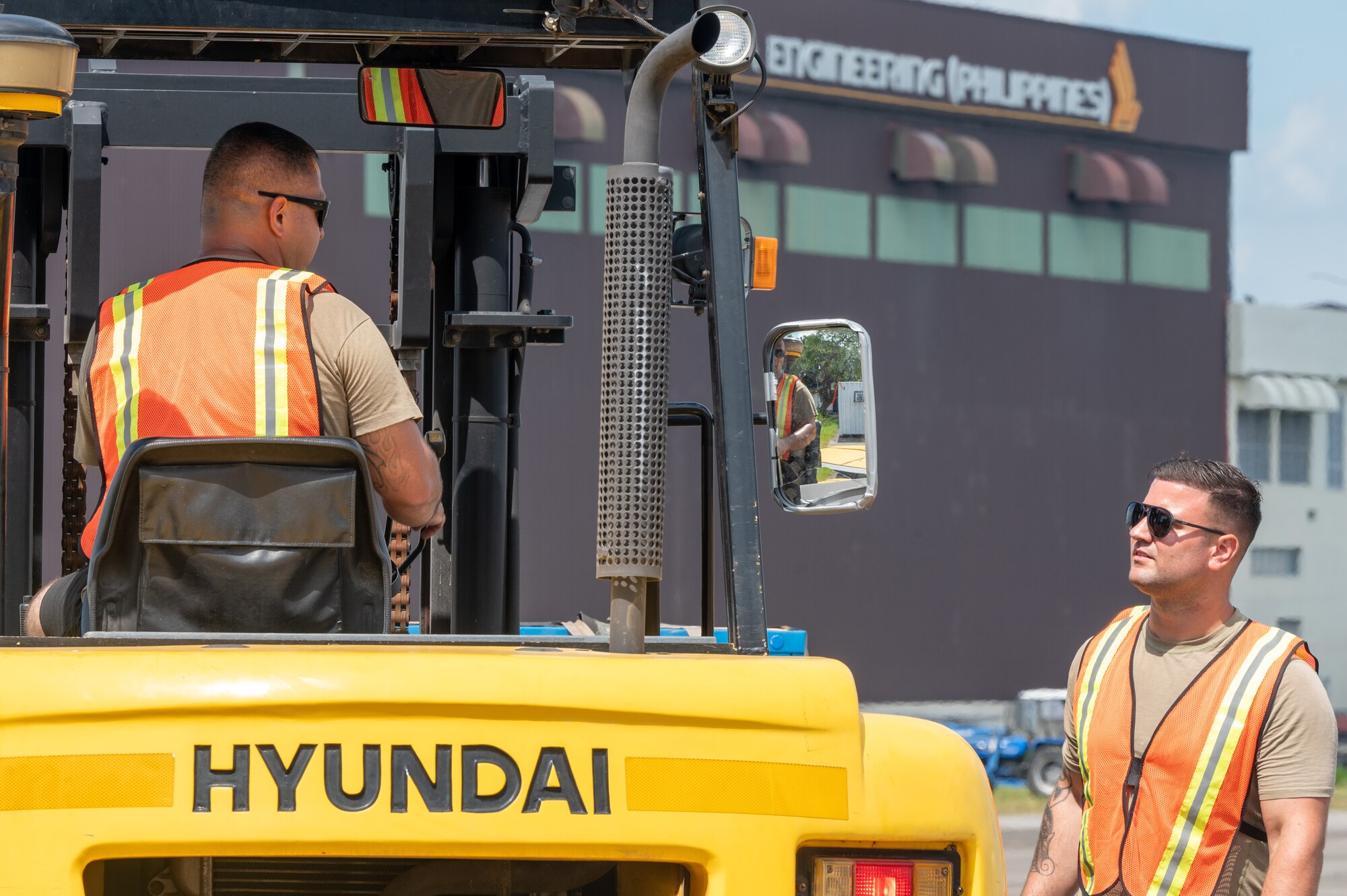 U.S. Air Force Airmen, assigned to Davis-Monthan Air Force Base, Arizona transport equipment in support of Cope Thunder 23-2 at Clark Air Base, Philippines, July 10, 2023. Cope Thunder 23-2 demonstrated the U.S.’ resolve in promoting regional security and cooperation.