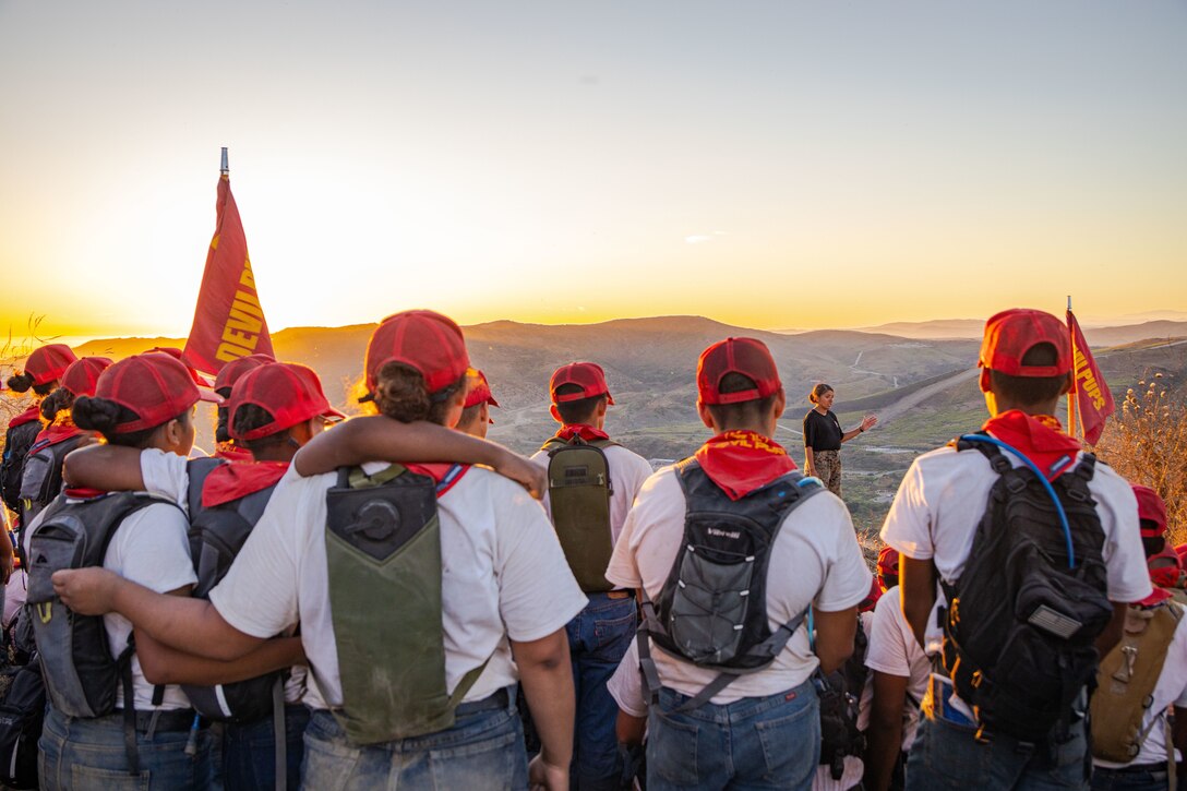 Devil Pups Youth Program for America Train at Camp Pendleton