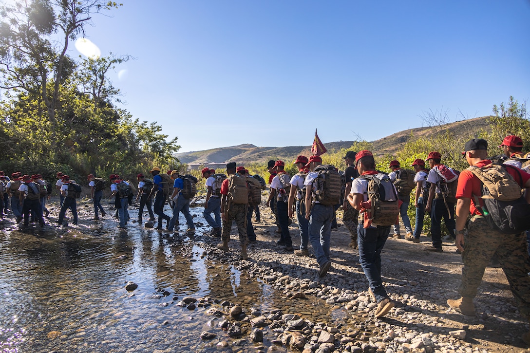 Devil Pups Youth Program for America Train at Camp Pendleton