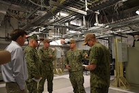 Forward Deployed Regional Maintenance Center’s (FDRMC) Commanding Officer Capt. Brian Karosich and Executive Director Christopher Ledlow visited the Aegis Ashore Missile Defense System (AAMDS) located at Naval Support Facility (NSF) Redzikowo, Poland. FDRMC is responsible for the planned maintenance and modernization of AAMDS as well as emergent repairs through fleet technical assistance. FDRMC project teams oversee comprehensive Chief of Naval Operations maintenance availability on-site. Planned maintenance periods ensures Aegis Ashore receives needed repair and modernization so that it remains fully mission capable throughout its service to the NATO alliance.