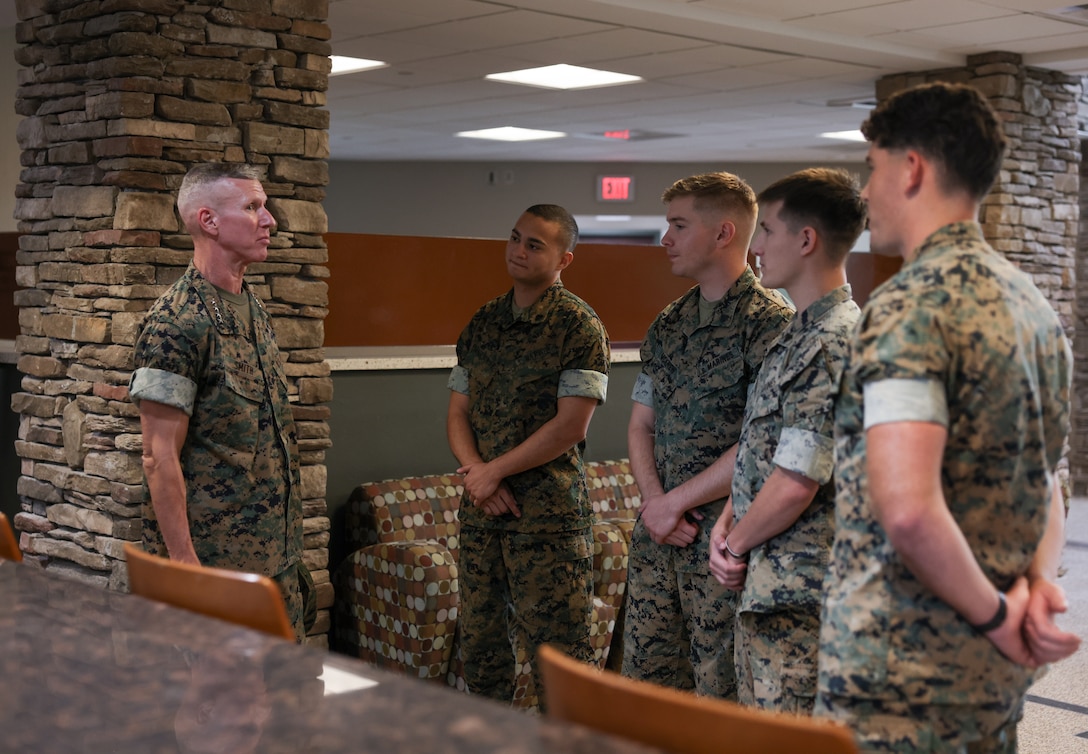 Assistant Commandant of the Marine Corps Visits Camp Lejeune