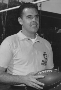 Famous NFL star Otto Graham who served as the Athletic Director and Football Coach at CGA from 1959 - 1966 and again, after a stint coaching the Washington Redskins from 1966-1969 he returned to CGA, ultimately retiring in 1985.