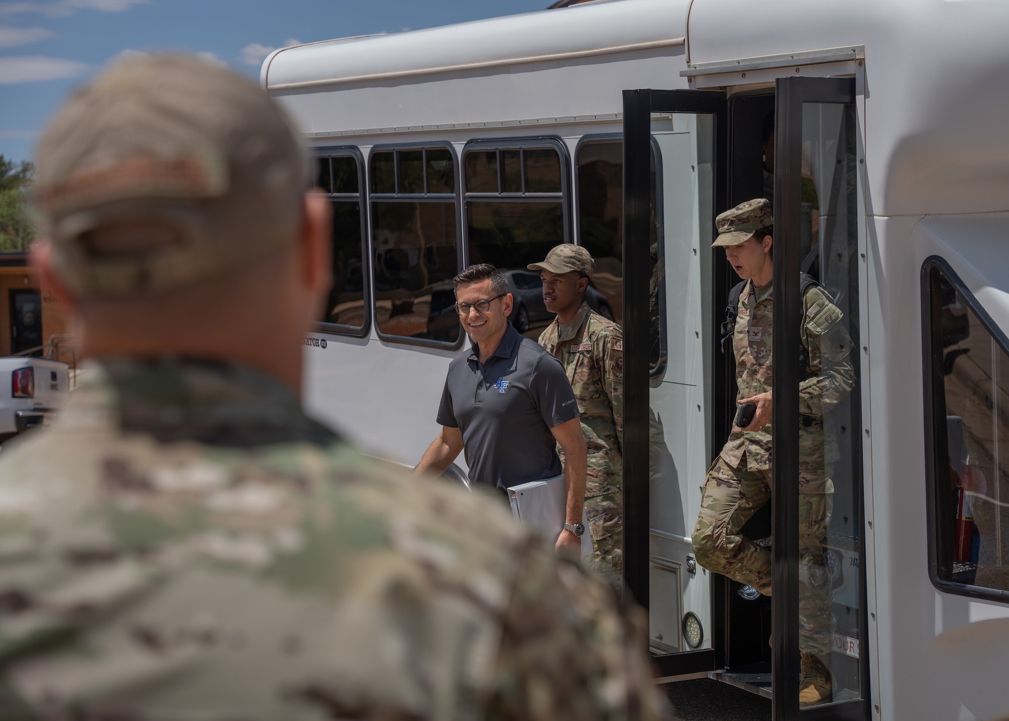 During their visit, Cisneros and Wagner met with base leadership and several organizations across the Wing to gain insight into the unique challenges that our Airmen and their families face like access to quality healthcare, housing, manning, childcare and access to quality education.