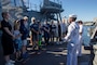 230803-N-YF131-1039 SEATTLE (Aug. 3, 2023) Sailors, assigned to the Arleigh Burke-class guided missile destroyer USS Barry (DDG 52) lead ship tours during Seattle Fleet Week, Aug. 3, 2023. Seattle Fleet Week is a time-honored celebration of the sea services and provides an opportunity for the citizens of Washington to meet Sailors, Marines and Coast Guardsmen, as well as witness firsthand the latest capabilities of today’s U.S. and Canadian maritime services. (U.S. Navy photo by Mass Communication Specialist 2nd Class Madison Cassidy)