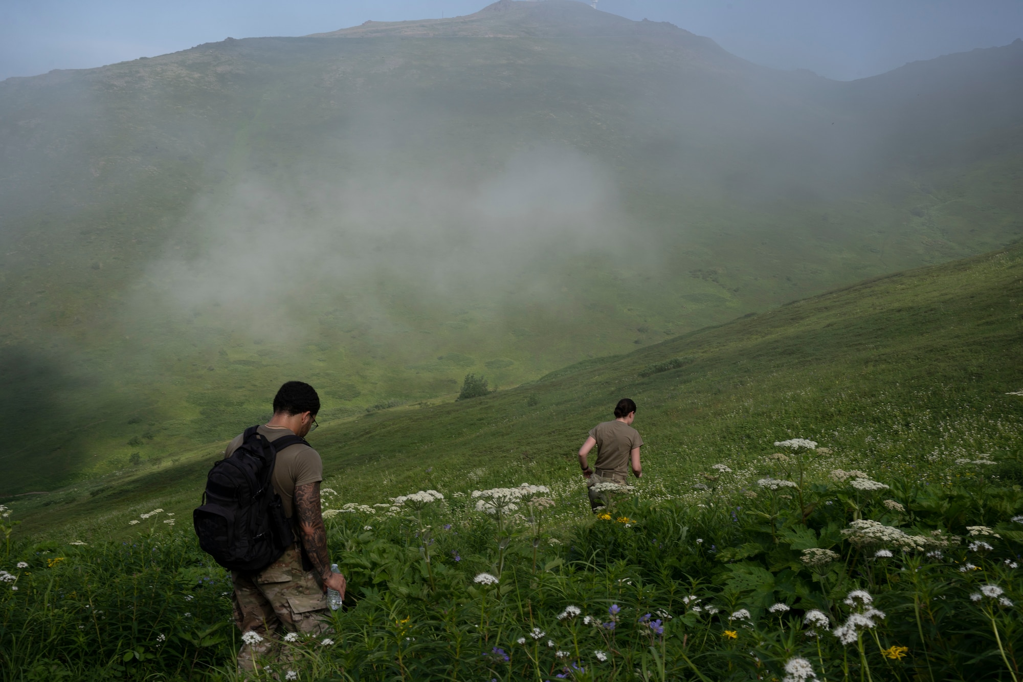 Photo of Civil Engineers practicing land navigation