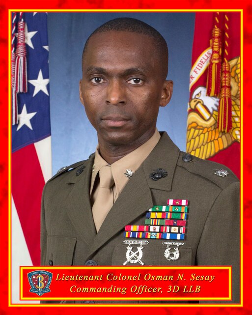 Lieutenant Colonel Osman Sesay > 3rd Marine Division > Biography