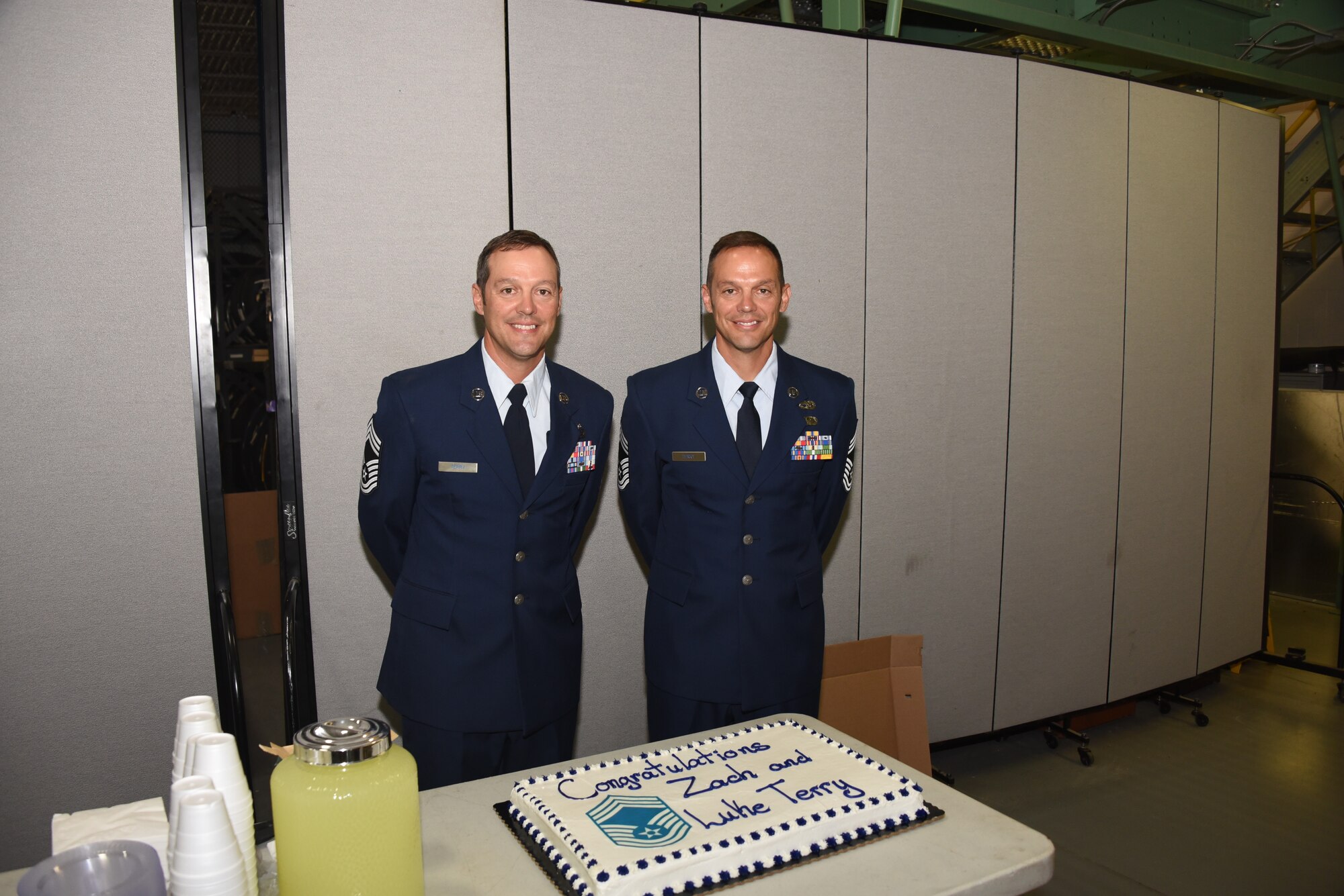 185th ARW twins promote to chief master sergeant