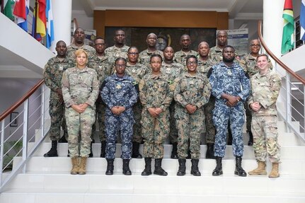 The D.C. National Guard joined the Jamaica Defence Force (JDF) for a recruiting and retention subject matter expert exchange (SMEE) event, virtually and at the JDF training center in Kingston, Jamaica, July 19, 2023.