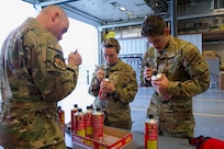 Five 176th Civil Engineer Squadron firefighters deploy from JBER to Interior Alaska Aug. 6, 2023, to fight wildfires. As of the day they deployed, the fires burned more than 60,000 acres.