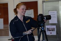 230804-N-YF131-1137 SEATTLE (Aug. 4, 2023) Mass Communication Specialist 2nd Class Gwendolyn Ohrazda, left, from Tacoma, Wash., interviews employees from Emerald City Pet Rescue at a volunteer event during Seattle Fleet Week. Seattle Fleet Week is a time-honored celebration of the sea services and provides an opportunity for the citizens of Washington to meet Sailors, Marines and Coast Guardsmen, as well as witness firsthand the latest capabilities of today’s U.S. and Canadian maritime services. (U.S. Navy photo by Mass Communication Specialist 2nd Class Madison Cassidy)