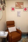 View inside mother's room showing recliner.
