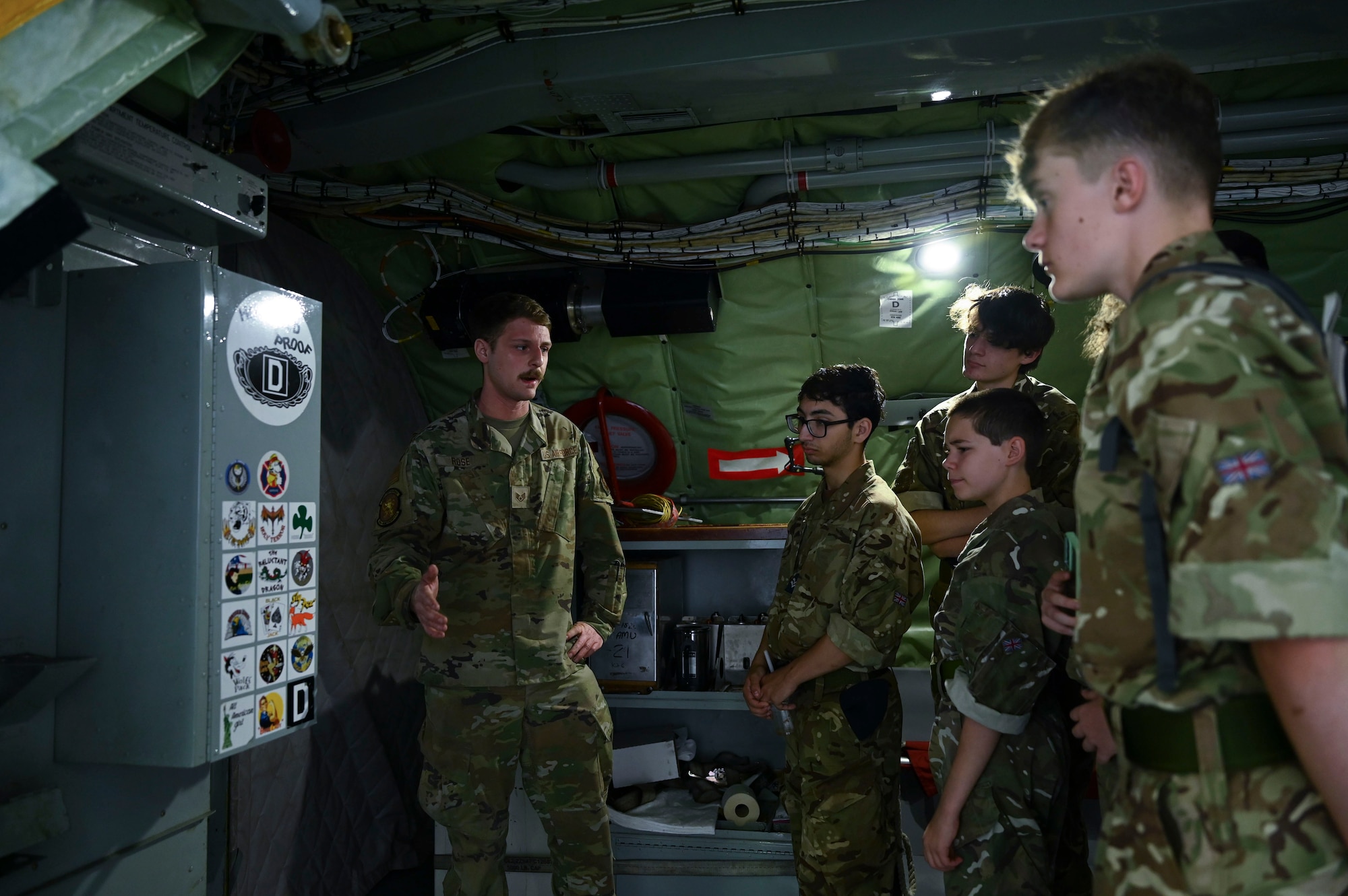 The cadets also learned about the aircrafts’ role in global air refueling operations.