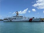 USCGC John Patterson takes sail after the U.S. Coast Guard accepts the cutter from Bollinger Shipyard