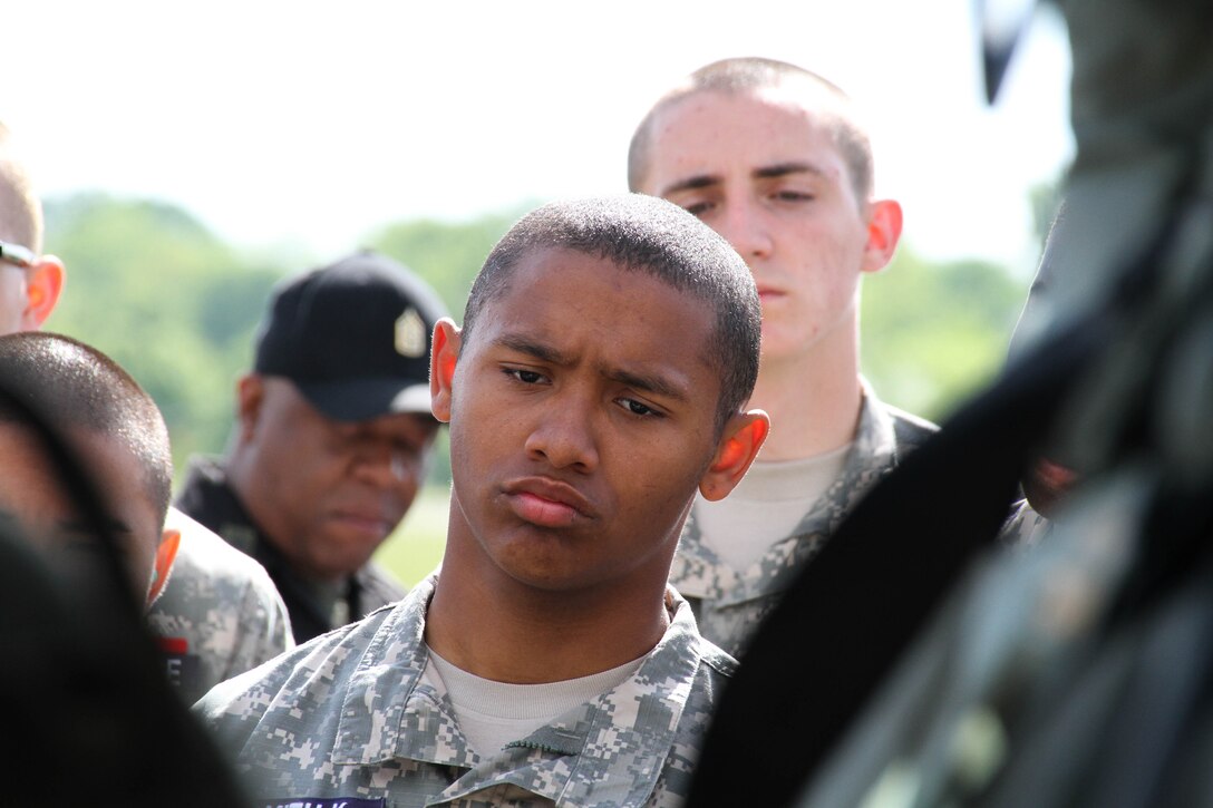 Cadets visited the Boone National Guard Center in Frankfort, Ky on May 8, 2023, where they got the opportunity to ride in a Blackhawk helicopter.