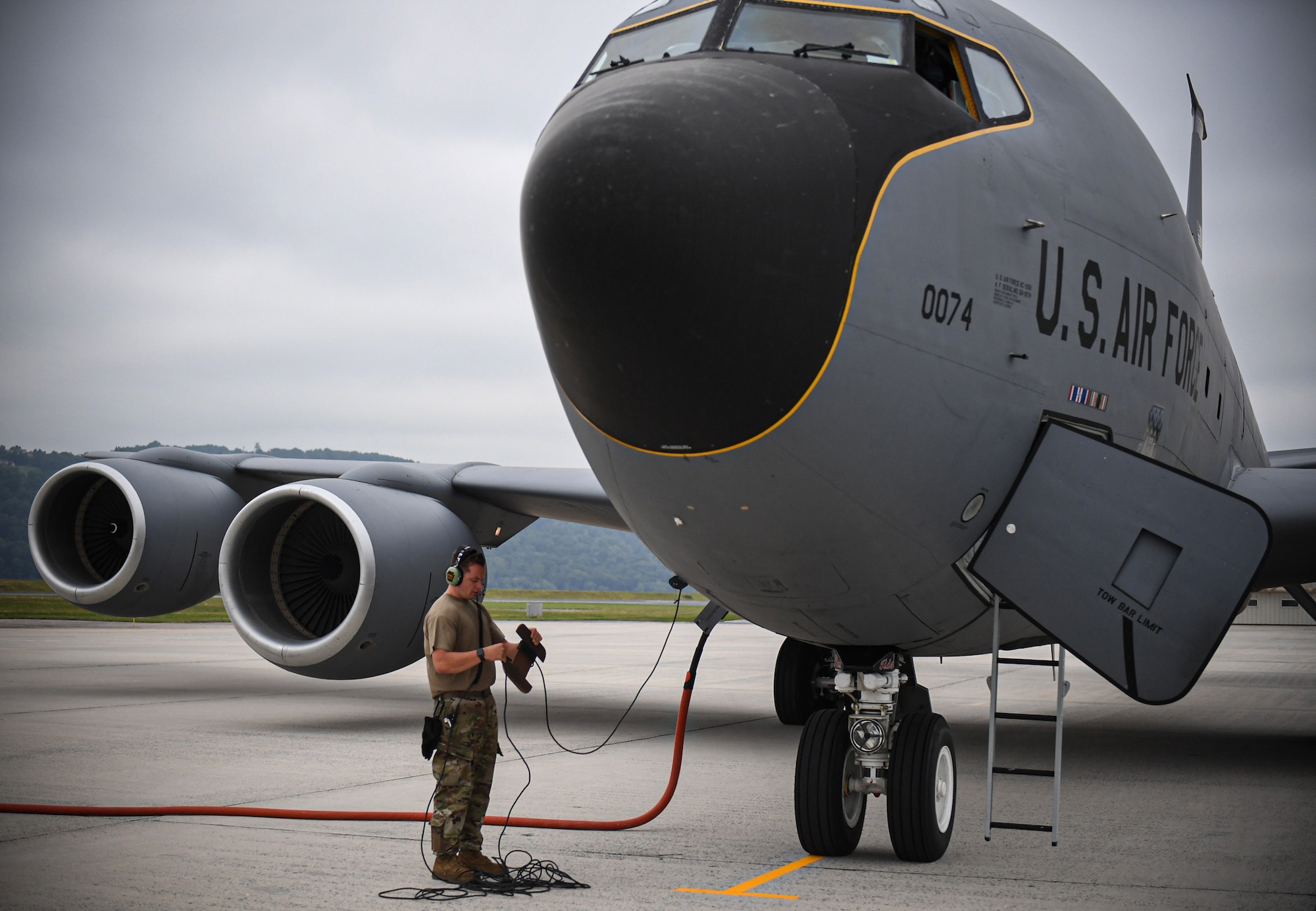 Pennsylvania Air National Guard Airmen arrive in Middletown, Pennsylvania on August 4 as part of Exercise Iron Keystone.