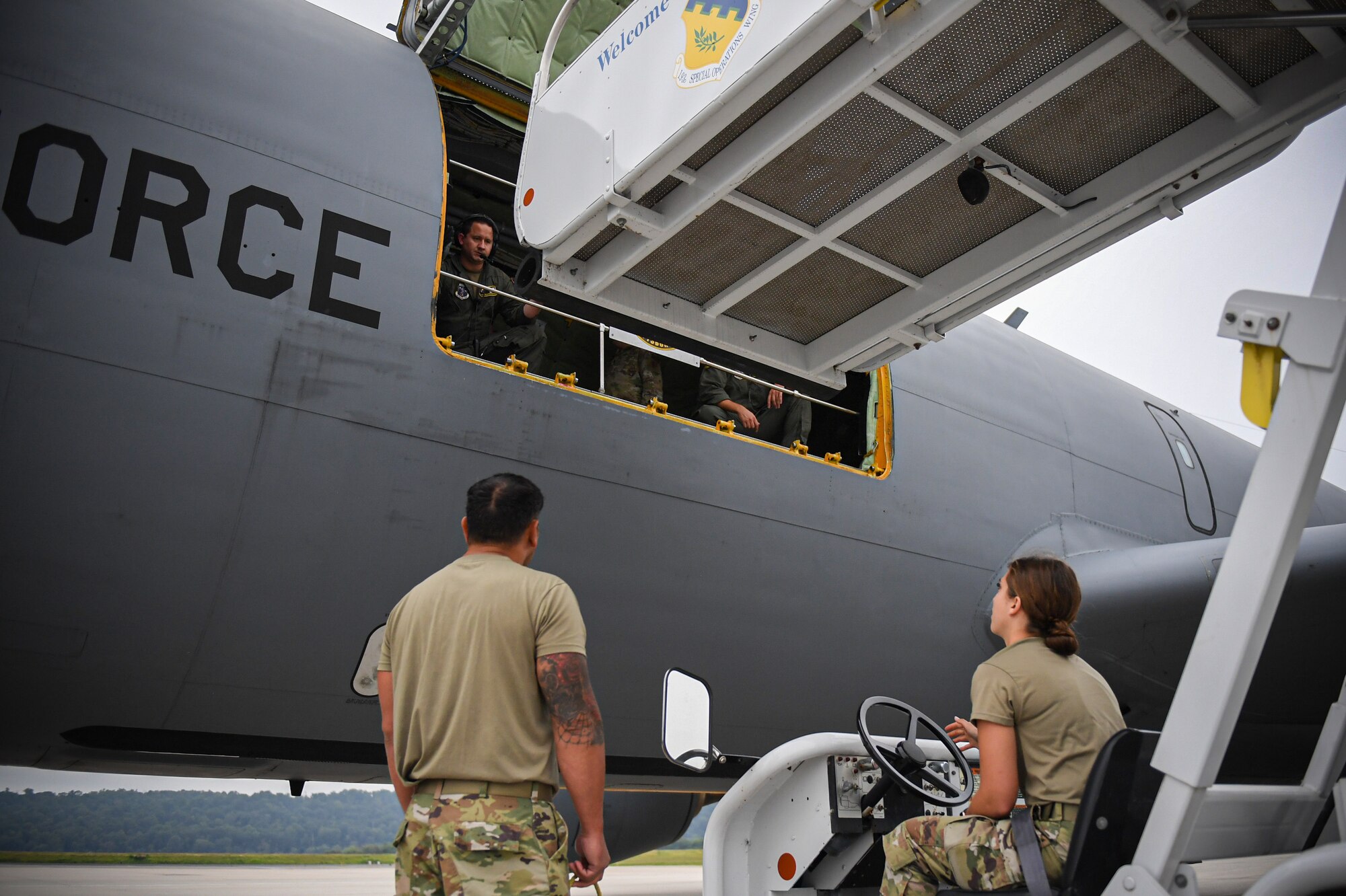 Pennsylvania Air National Guard Airmen arrive in Middletown, Pennsylvania on August 4 as part of Exercise Iron Keystone.