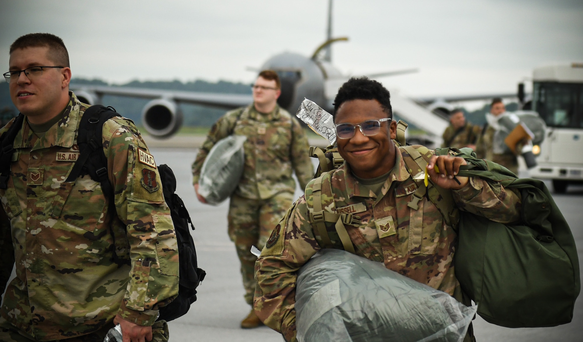 Pennsylvania Air National Guard Airmen arrive in Middletown, Pennsylvania on August 4 as part of Exercise Iron Keystone.