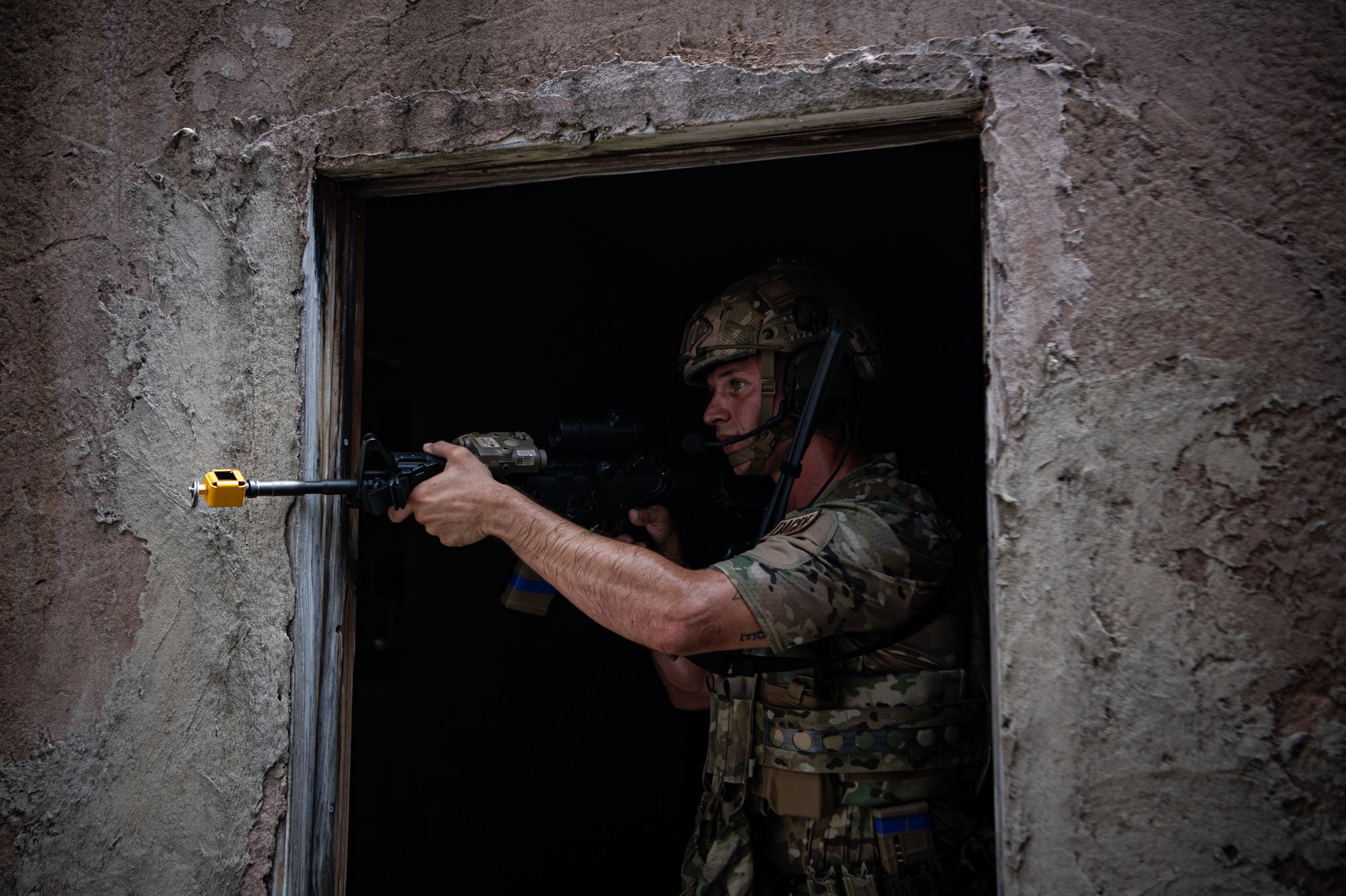 DAGRE team members from the 193rd Special Operations Security Forces Squadron participate in Exercise Iron Keystone at Fort Indiantown Gap, Pennsylvania, August 5, 2023.