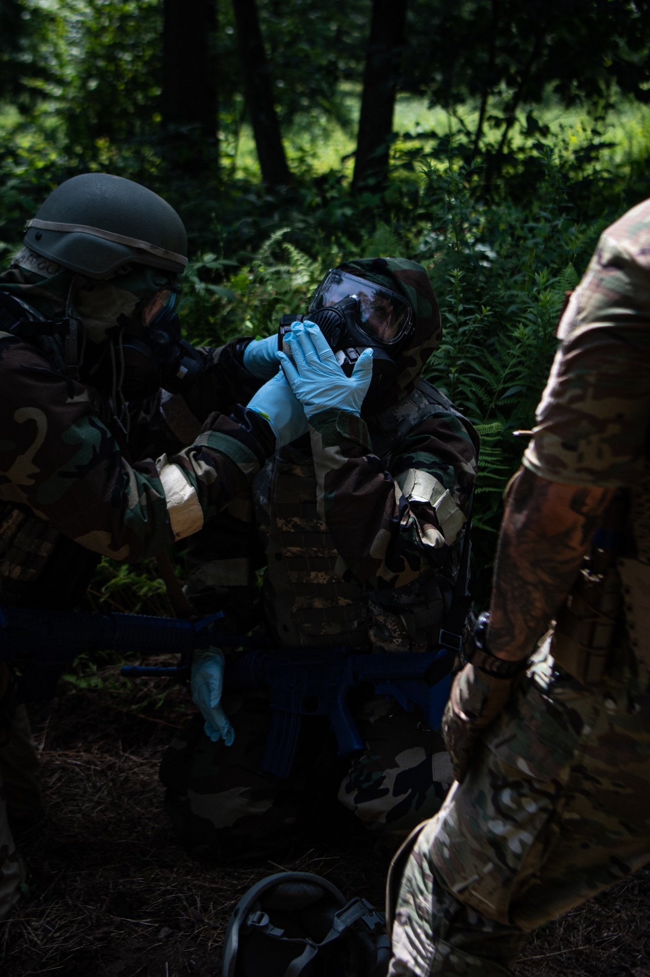 DAGRE team members from the 193rd Special Operations Security Forces Squadron participate in Exercise Iron Keystone at Fort Indiantown Gap, Pennsylvania, August 5, 2023.