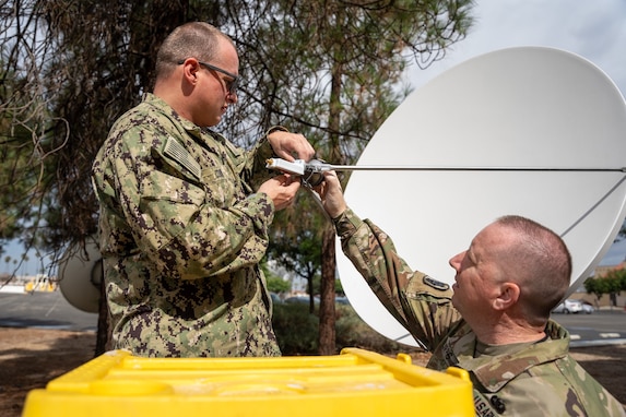 Dish setup at DMA Riverside