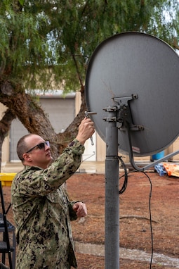 Dish setup at DMA Riverside