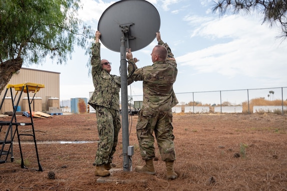 Dish setup at DMA Riverside