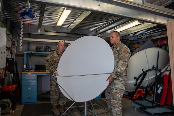 Dish setup at DMA Riverside