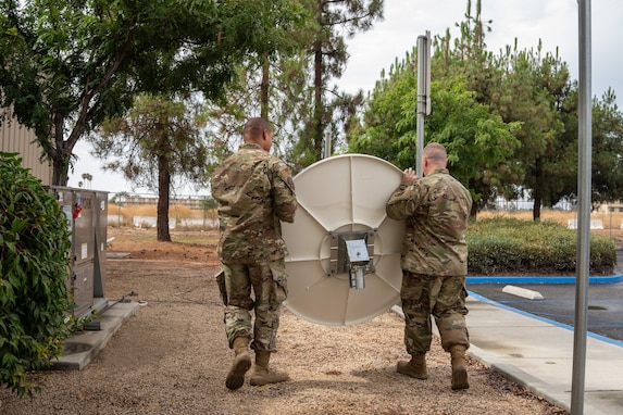 Dish setup at DMA Riverside