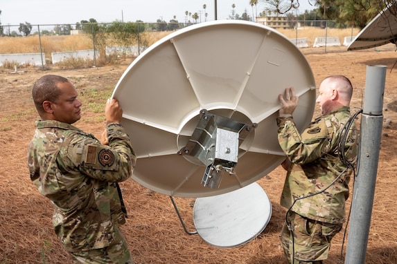 Dish setup at DMA Riverside